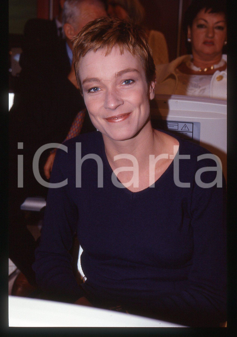 35mm vintage slide* 1997 RAI 3 - Stefania ROCCA ospite a QUELLI CHE IL CALCIO