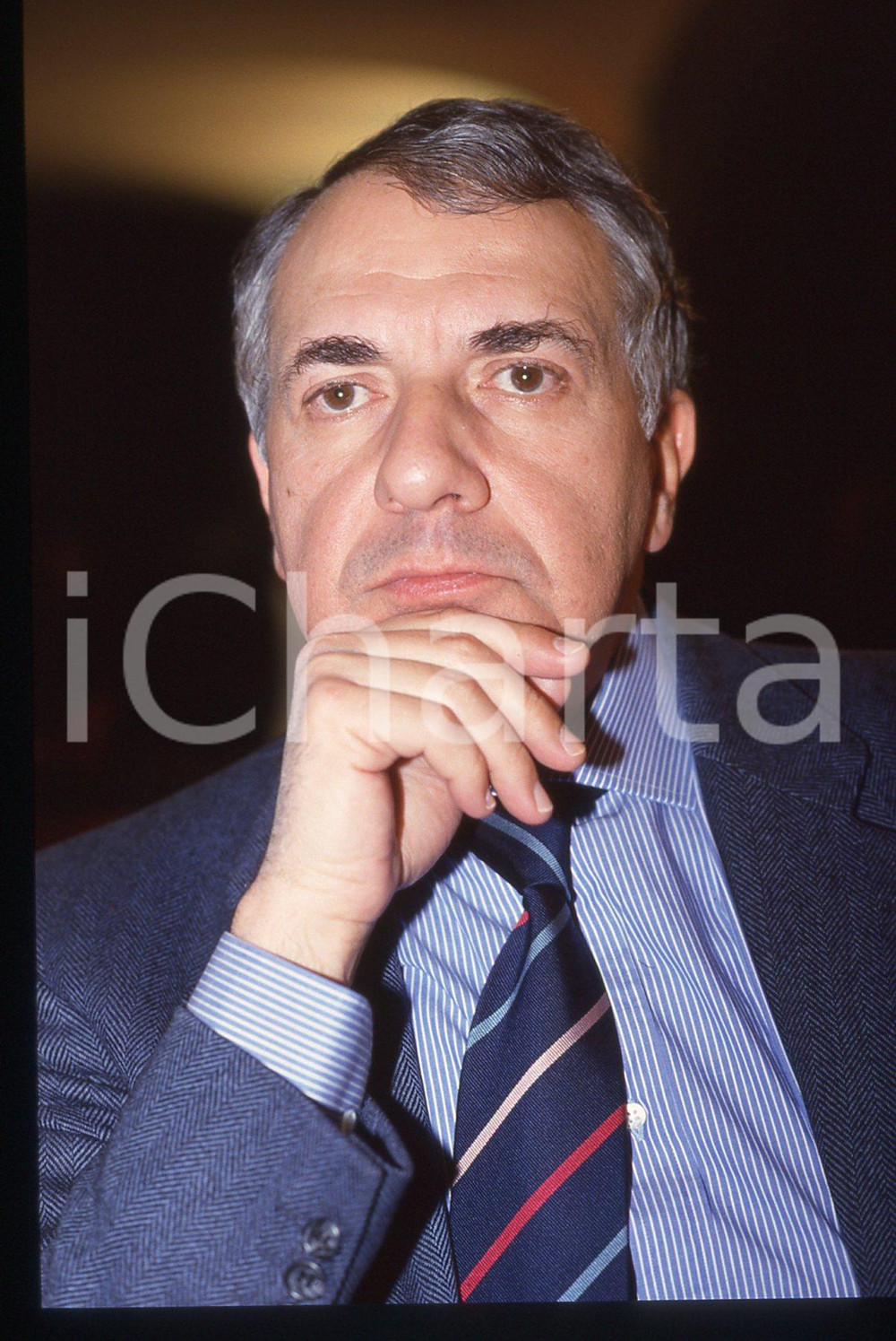 35mm vintage slide* 1985 ca ITALIA PLI Vincenzo PALUMBO Ritratto del politico 5