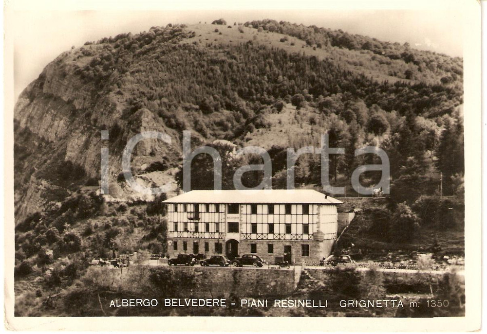 Cartolina originale da collezione 1935 circa PIANI RESINELLI LC Albergo Belvedere GRIGNETTA Cartolina FG NV 1