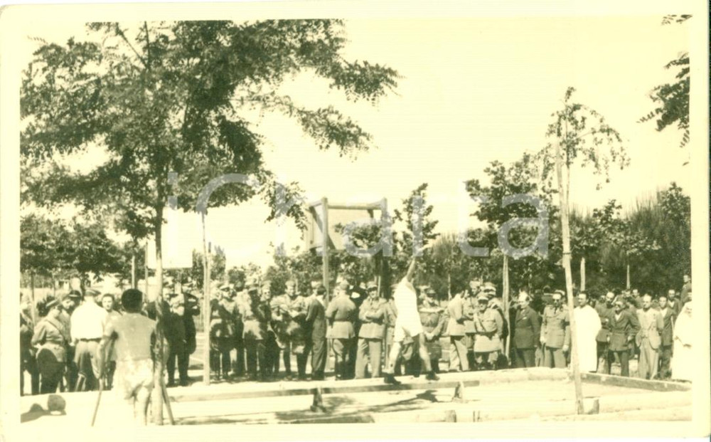 Documento originale, autentico 1940 ca ITALIA WWII Autorità militari esercizi ginnici OSPEDALE INVALIDI FP NV 1