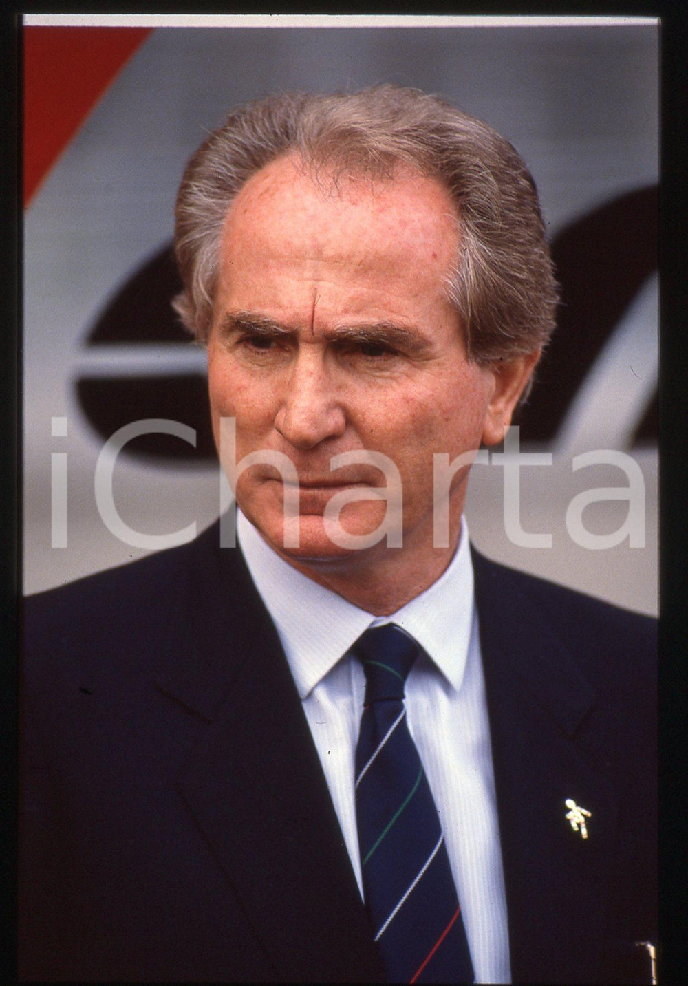 35mm vintage slide*1989 CALCIO - ITALIA vs BRASILE Azeglio VICINI - Ritratto