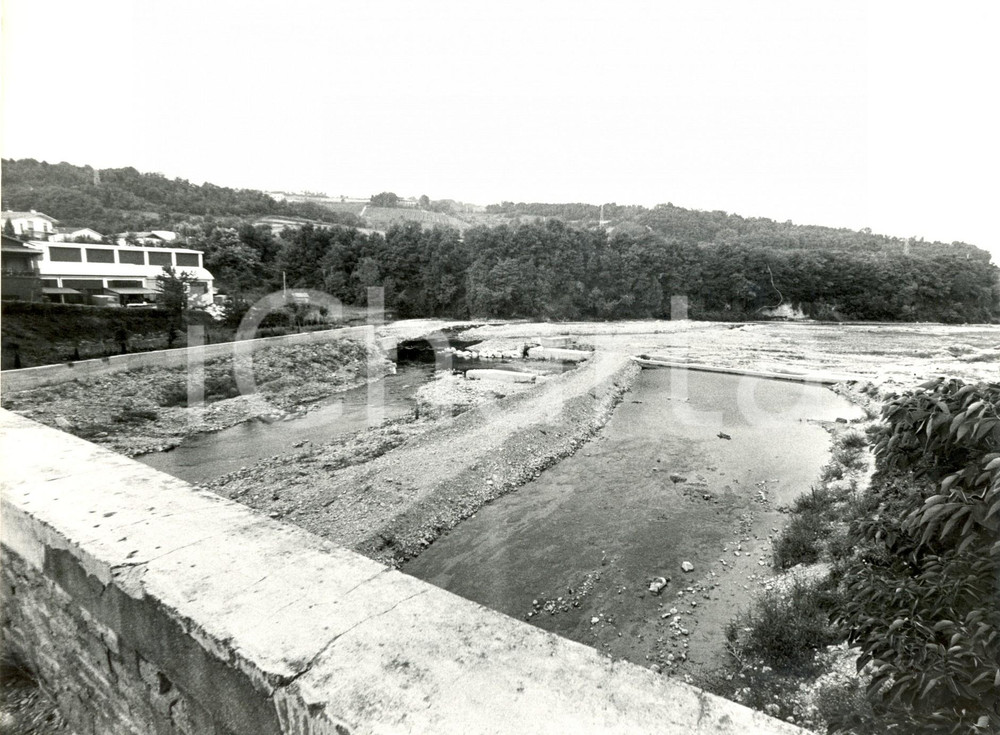 Fotografia d'epoca originale 1970 ca GODIASCO (PV) Veduta del torrente STAFFORA in secca *Fotografia 1