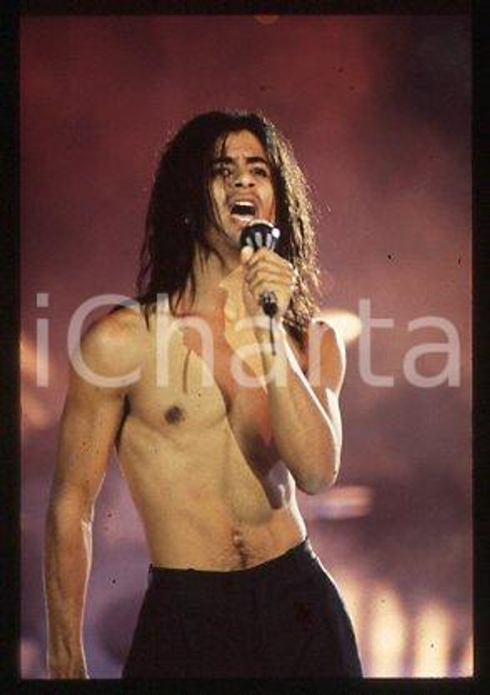 35mm vintage slide* 1987 ca MUSIC GEORGIO ALLENTINI African-American singer (16)