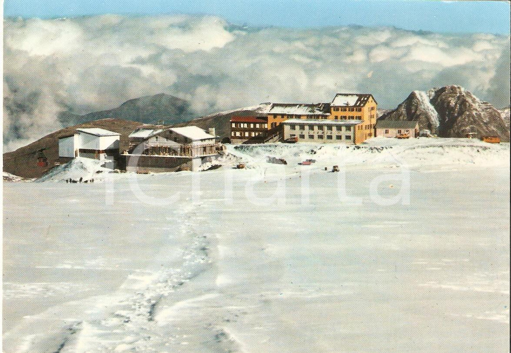 Cartolina originale da collezione 1967 PASSO DELLO STELVIO SO Rifugio LIVRIO Scuola estiva di sci Cartolina FG 1