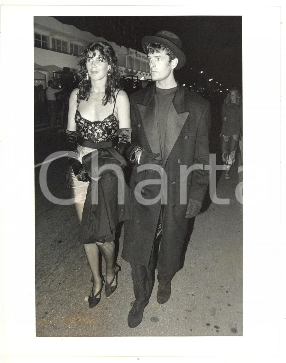 1987 VENEZIA Mostra del Cinema - Rupert EVERETT con Annabel BROOKS - Foto 20x25