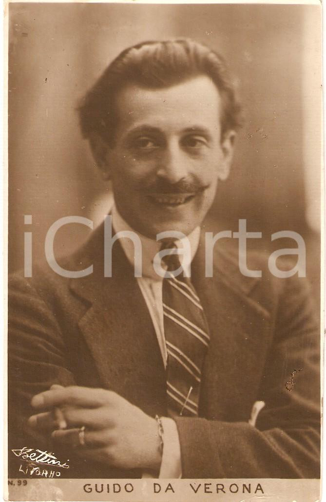 Cartolina originale da collezione 1921 Guido da VERONA  poeta e scrittore erotico 1