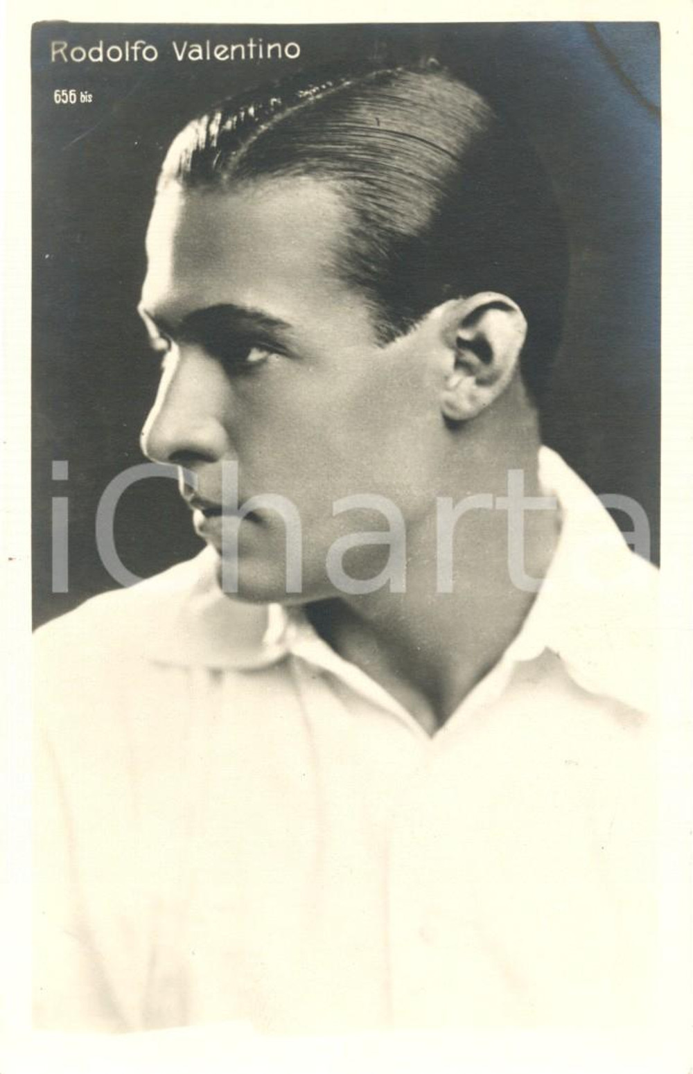 Cartolina originale da collezione 1924 CINEMA Rodolfo VALENTINO - Ritratto *Cartolina postale FP NV 1