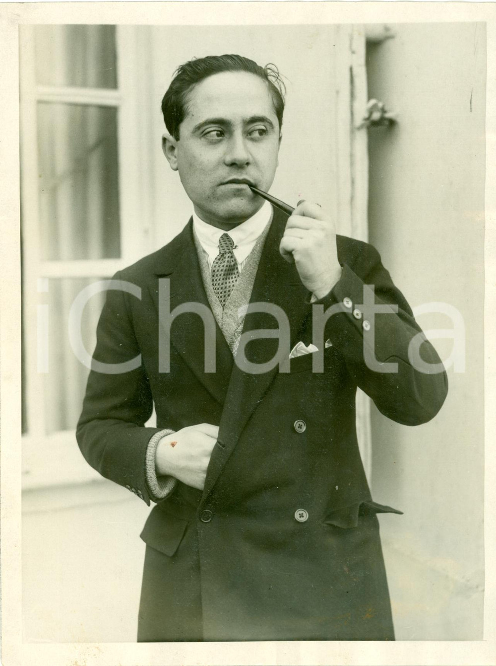 Fotografia d epoca originale 1925 NEW YORK USA Marchese DE URQUIJO l uomo piÃ¹ ricco di SPAGNA Fotografia 1