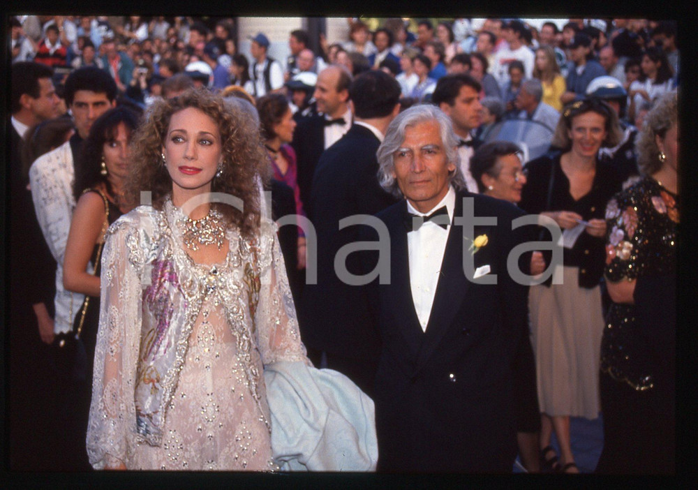 35mm vintage slide* 1994 CANNES Marisa BERENSON Costanzo MUTTI (5)