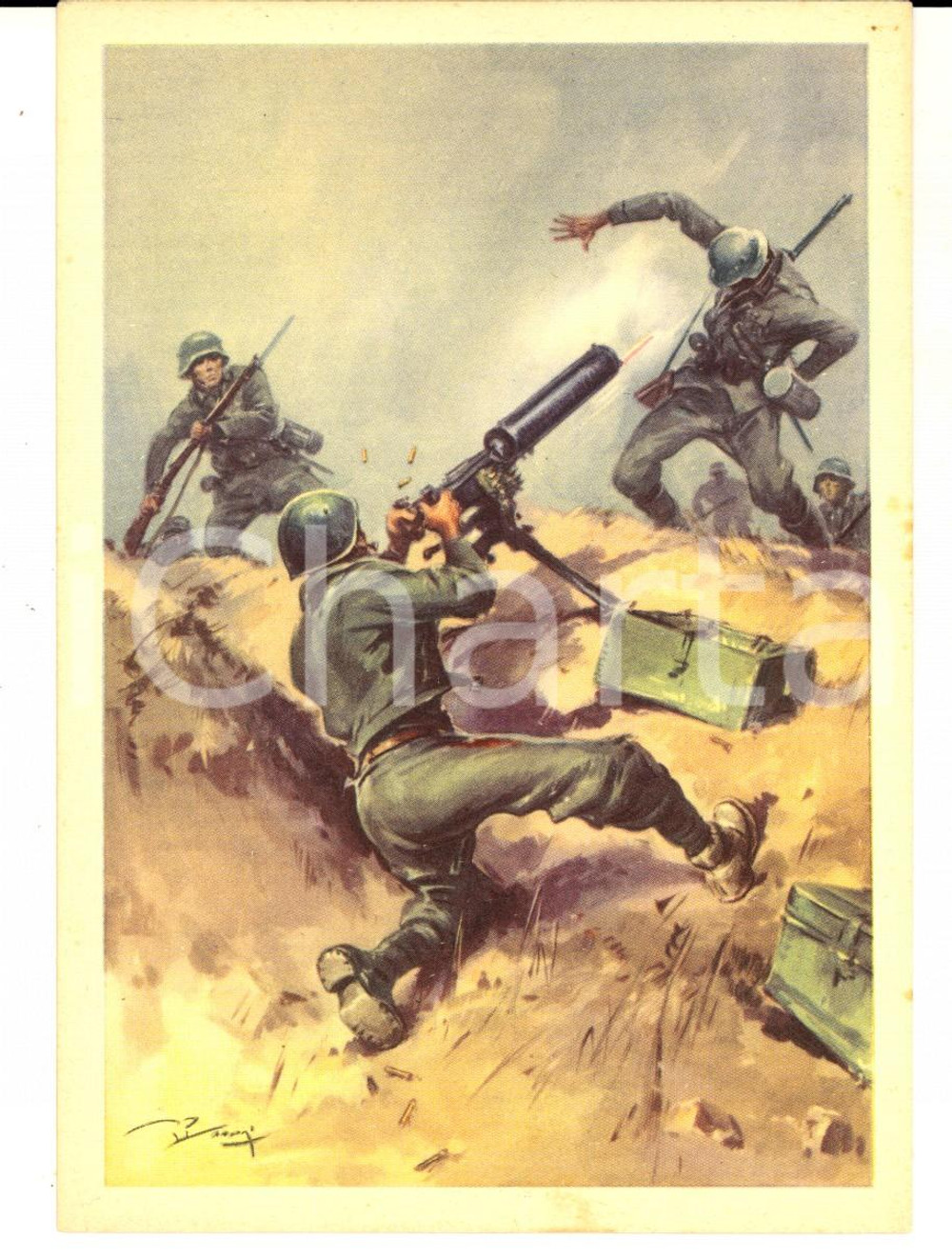 Cartolina originale da collezione 1943 ATTI EROICI Guardie P. S.  Amerigo STERPETTI Cartolina illustrata FG NV 1