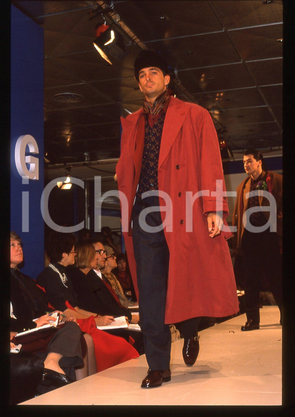 35mm vintage slide* 1989 MILANO - Sfilata Enrico COVERI Autunno-Inverno (49)