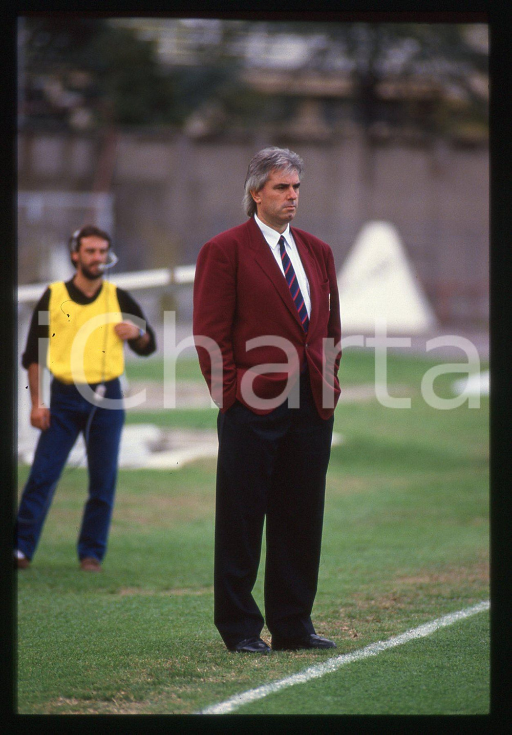 35mm vintage slide* 1988 ITALIA CALCIO Luigi MAIFREDI BOLOGNA F.C.-Allenatore 2