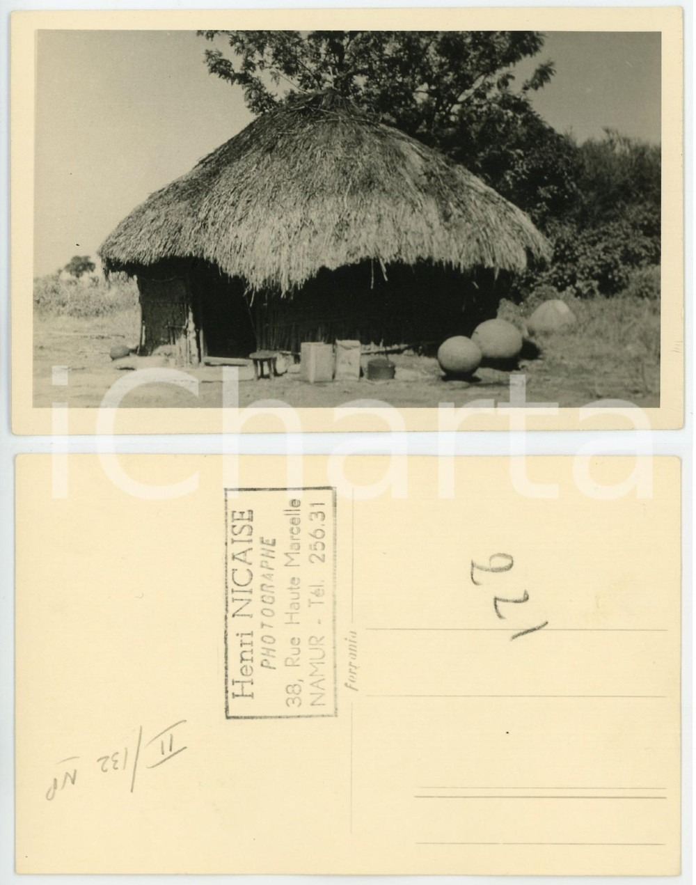 1930 C. ZAGOURSKI «L'Afrique qui disparaît»  OUGANDA Case KIKOUYU ^Postcard 132  Fotocartolina postale d'epoca, appartenente alla 2^ serie &laquo;L'Afrique qui dispara&icirc;t&raquo; del fotografo Casimir Zagourski (L&eacute;opoldville).N&deg;132, non viaggiata.CONDIZIONI: GFORMATO: 14x9 cm    originale e autentica 1