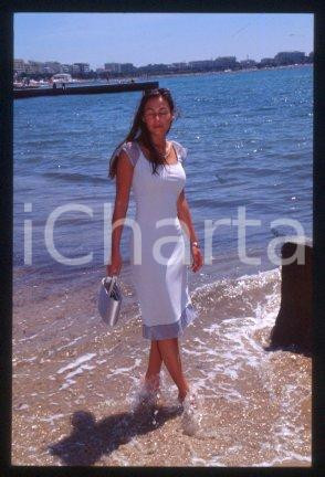 35mm vintage slide* 1995 ca CANNES Vanessa DEMOUY Actress and model (19)