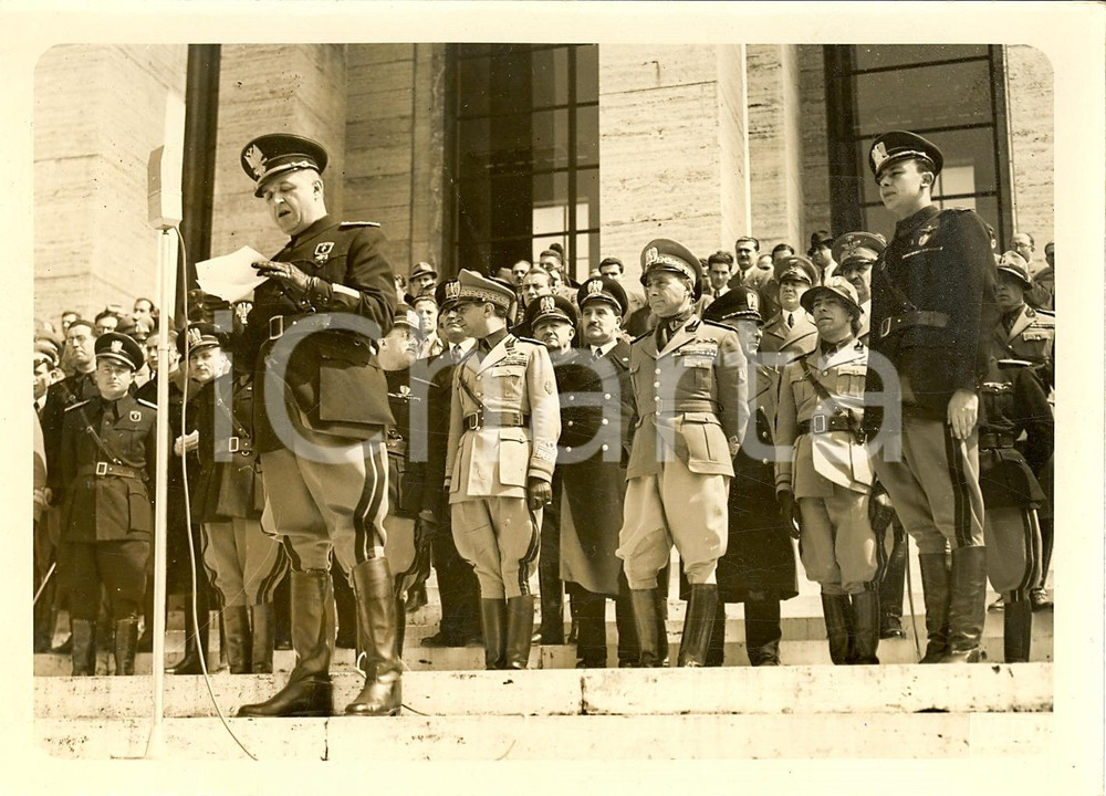 Fotografia d'epoca originale 1940 ROMA GUF Mistica cerimonia italo-albanese STARACE - Foto (1) 1