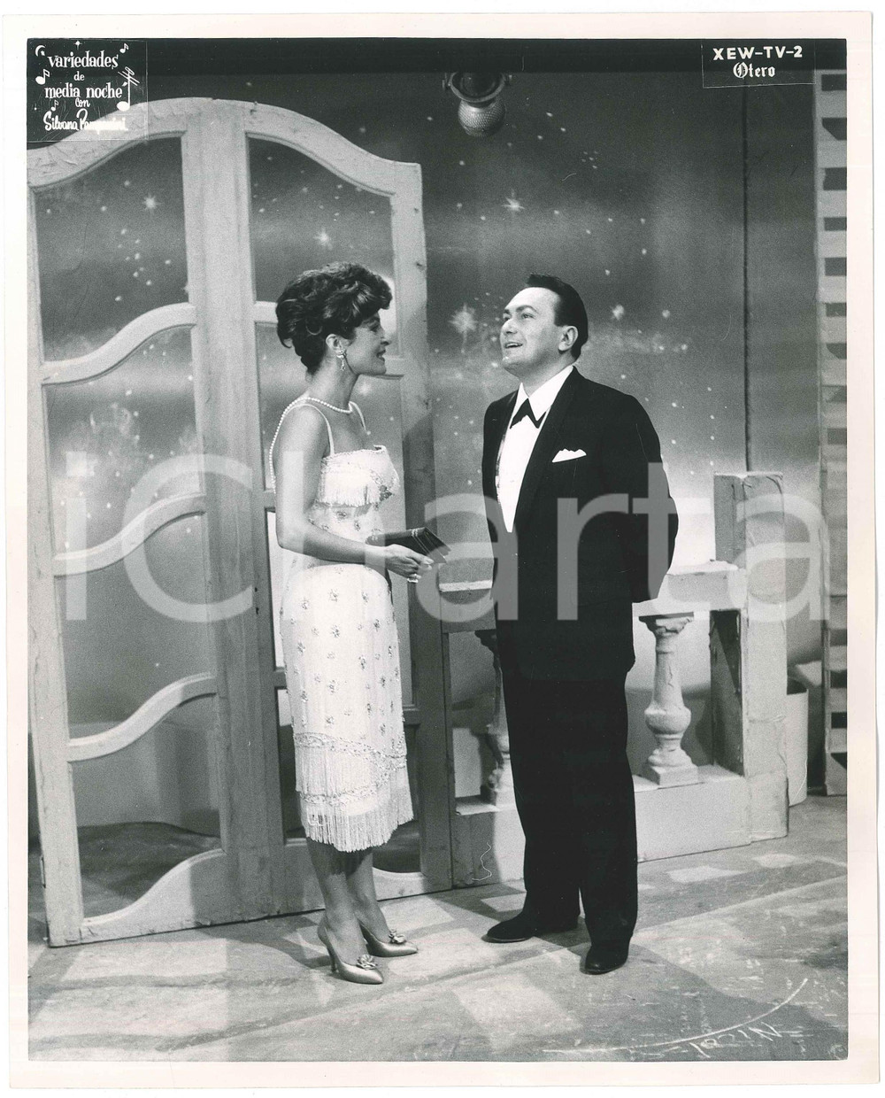 1959 MEXICO Variedade de media noche - Silvana PAMPANINI Photo Angel OTERO  Fotografia d'epoca.Timbro del fotografo al verso.FOTOGRAFO: Angel Otero - Mexico D. F. GOOD/buono  Formato: 20x25  originale e autentica 1