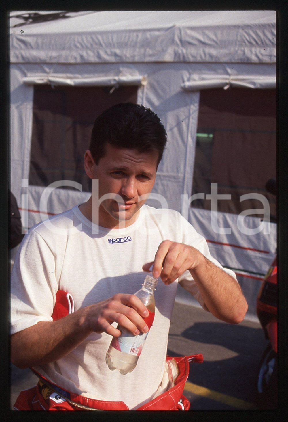 35mm vintage slide* 1994 GP SAN MARINO - Nicola LARINI nel paddock - Ritratto 4