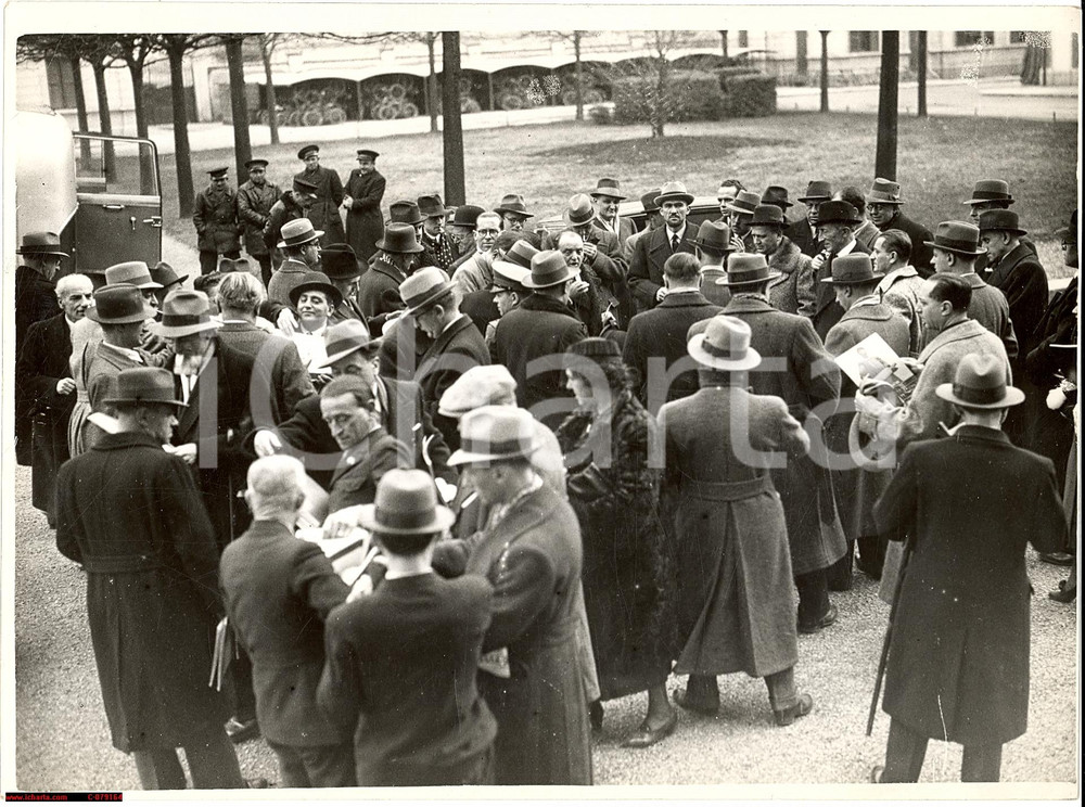 Fotografia d epoca originale 1936 CESANO MADERNO Giornalisti alla SNIA VISCOSA foto 1