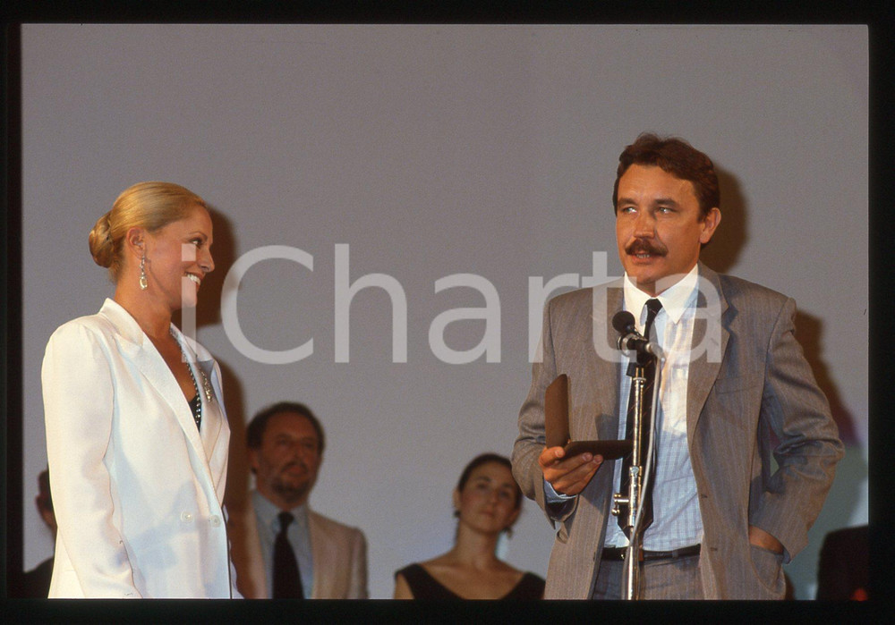 35mm vintage slide* 1987 VENEZIA Virna LISI premia Vadim Yusupovich ABDRASHITOV