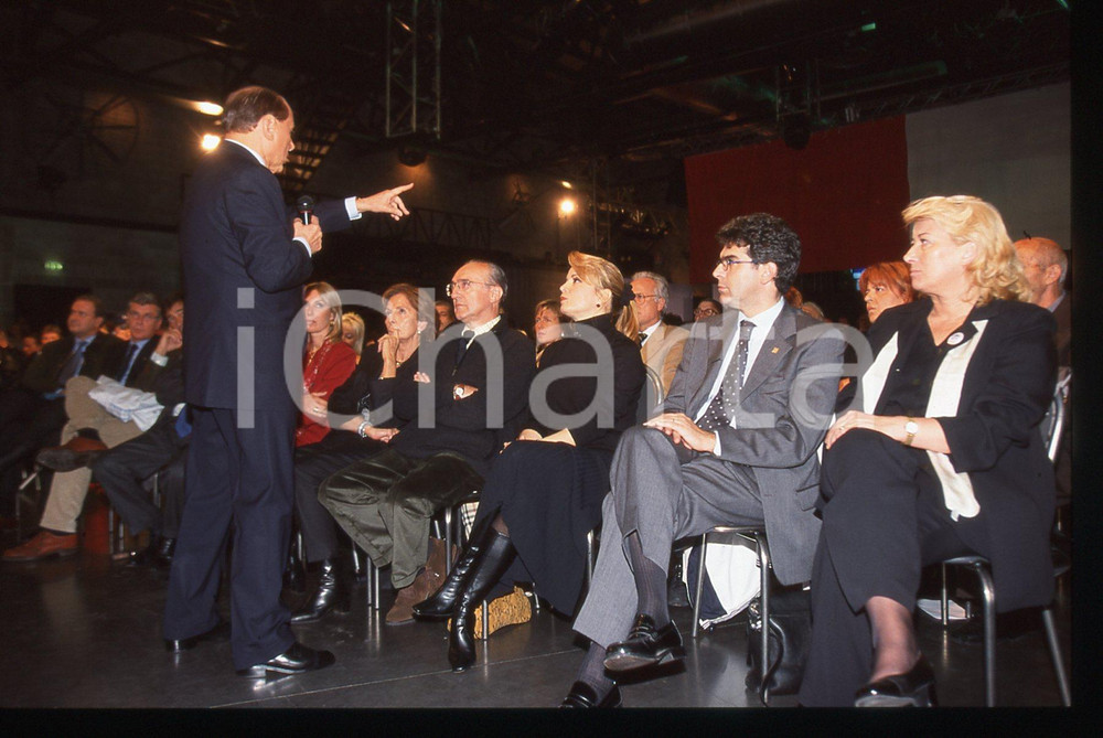 Silvio BERLUSCONI Festa "Secolo" 2000 Alleanza Nazionale * 35mm vintage slide 28