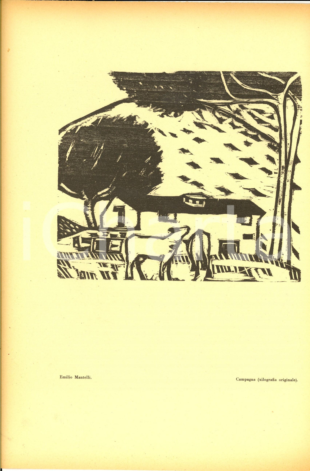 Stampa, bozzetto originale 1936 Emilio MANTELLI Campagna Stampa da L EROICA nÂ° 217218 24x33 cm 1