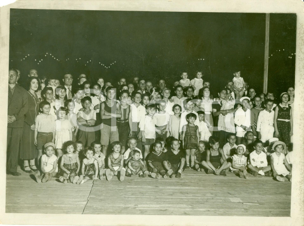Fotografia d epoca originale 1932 ROMA Gruppo di bambini alla FESTA DE NOANTRI Fotografia 1