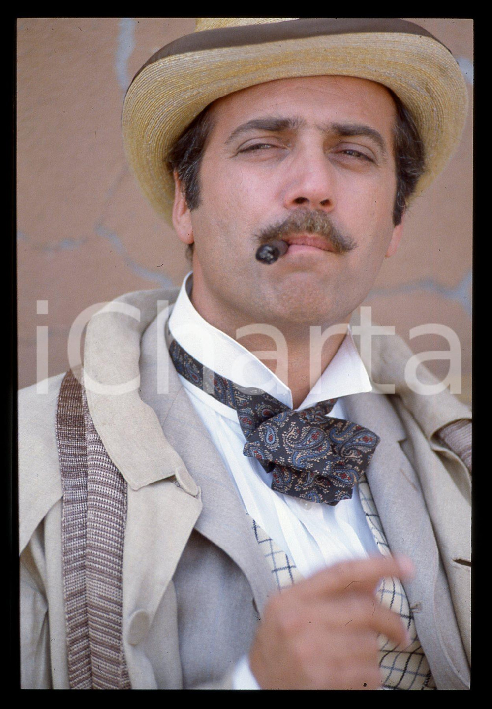 35mm vintage slide*1995 LA FAMIGLIA RICORDI Massimo GHINI Ritratto dell'attore 6