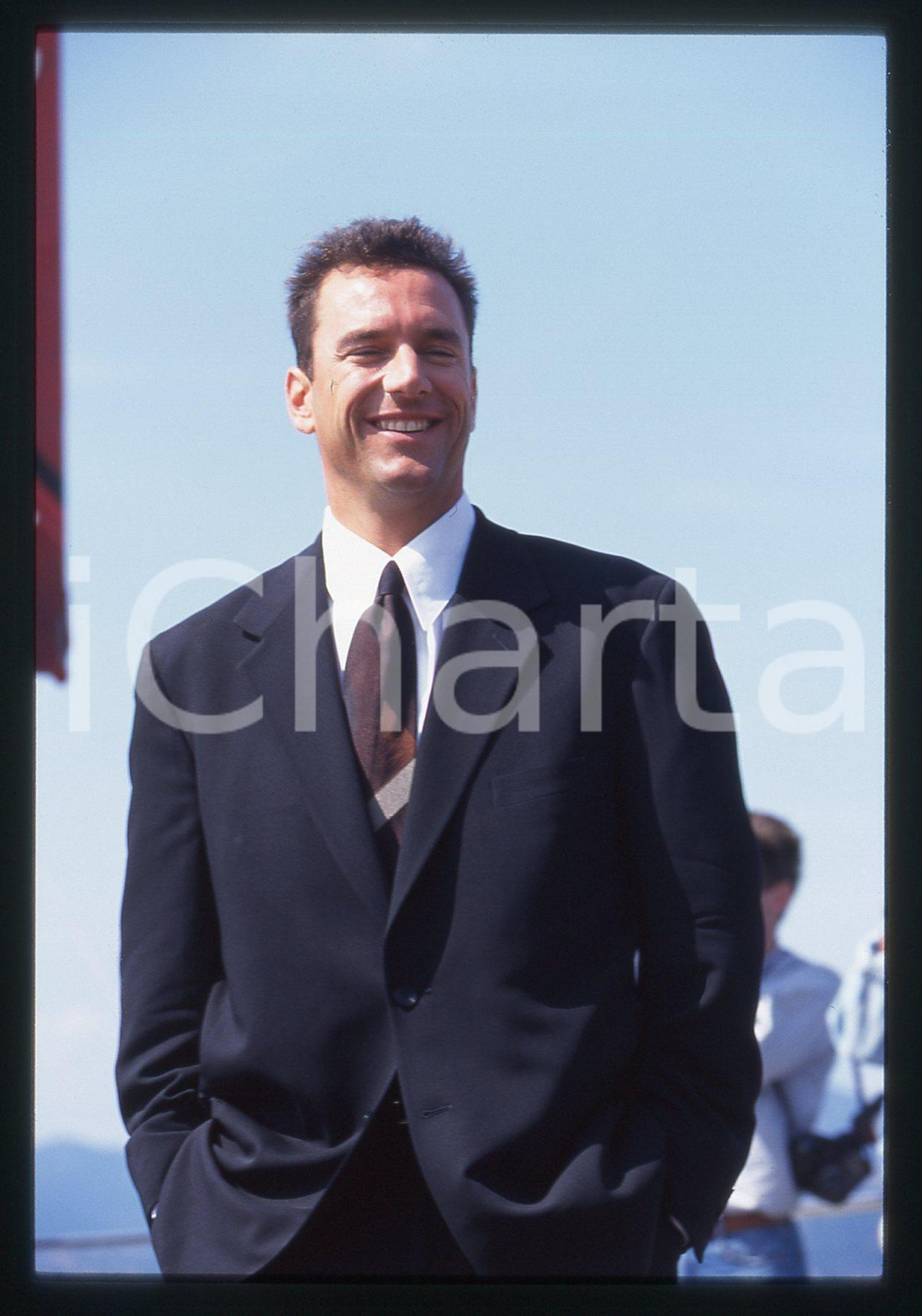 35mm vintage slide* 1997 CANNES Tony MARKES al Festival del Cinema (2)