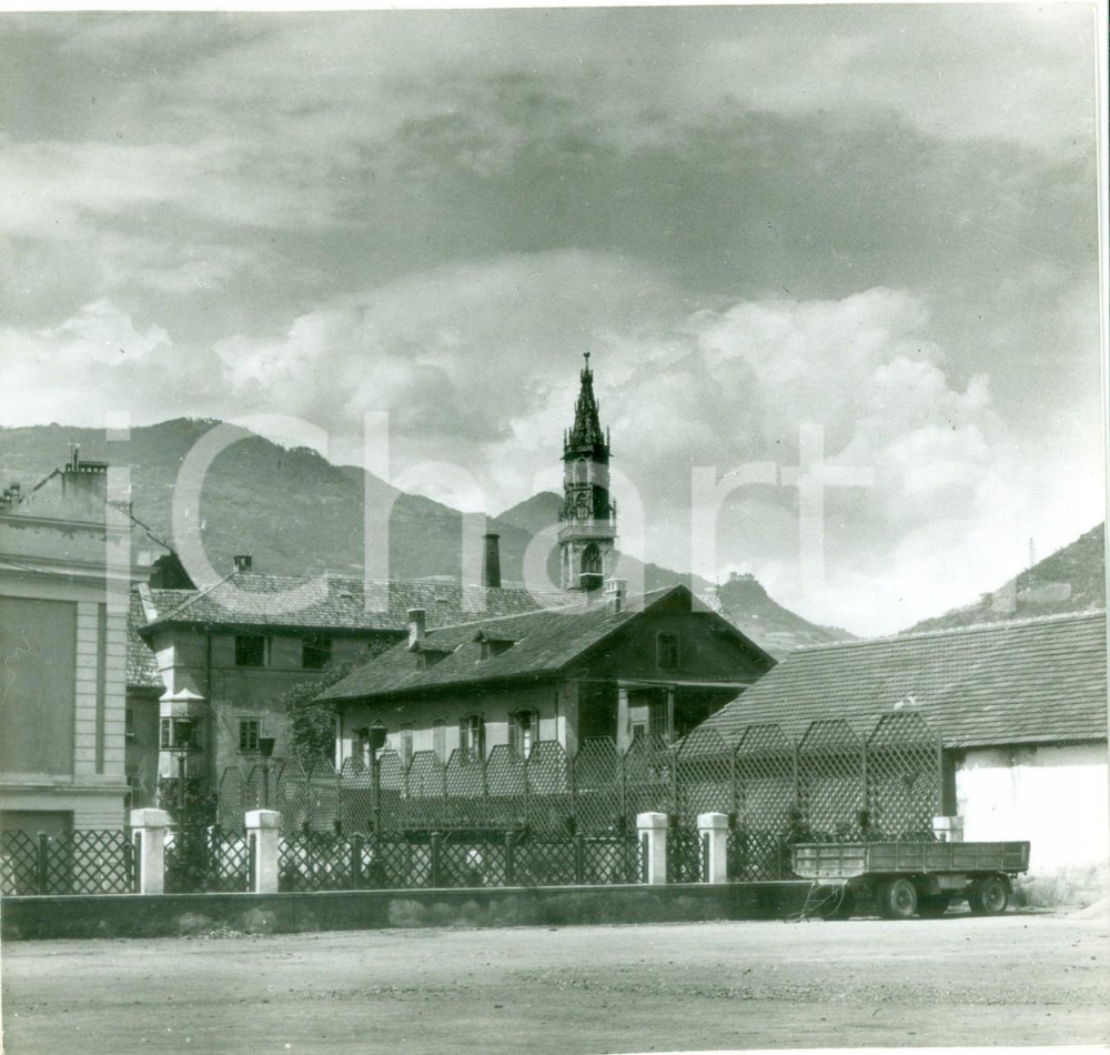 Fotografia d epoca originale 1935 ca BOLZANO Il Duomo di santa Maria Assunta Pfarrkirche Fotografia 1