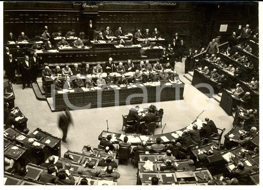 1959 ROMA Camera dei Deputati - Discorso di Antonio SEGNI per voto di fiducia