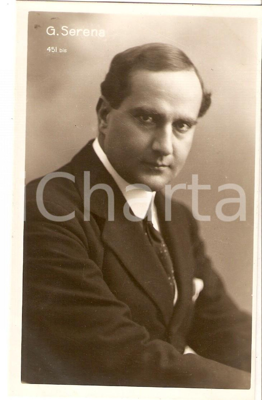 Cartolina originale da collezione Gustavo Serena anni  20  Fotoritratto d epoca 1