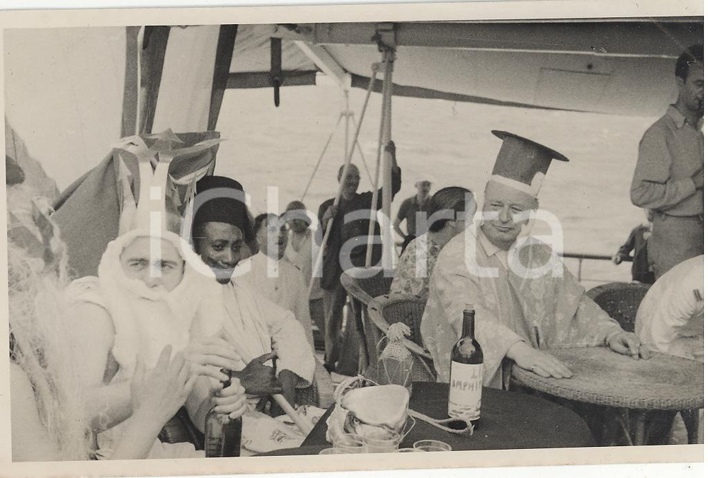 Fotografia d epoca originale 1937 PANAMA Il passaggio della linea REAL PHOTO cm 13,5 x 8,5 1