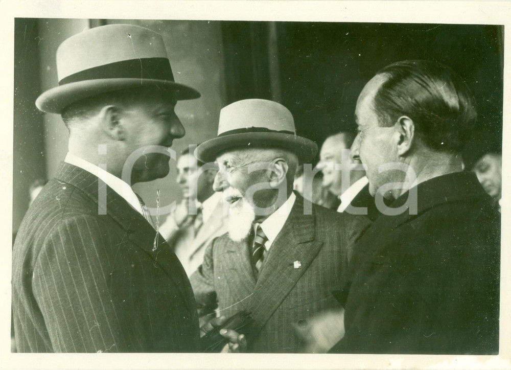 Fotografia d epoca originale 1938 ROMA Emilio DE BONO Galeazzo CIANO Achille STARACE Fotografia 1