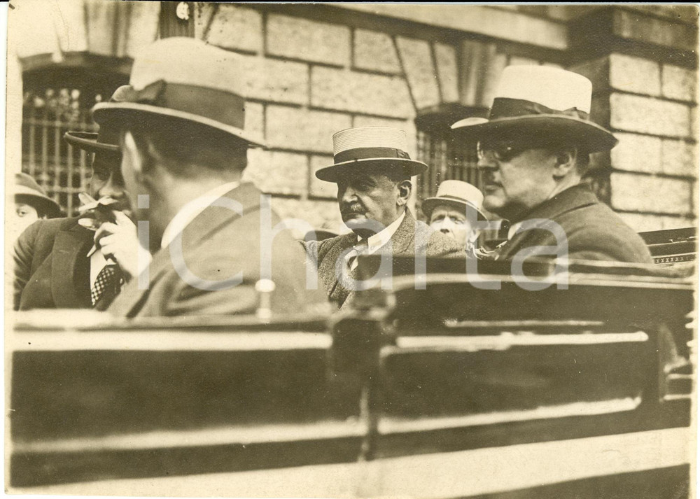 Fotografia d epoca originale 1920 ca GERMANIA Otto WELS ed Hermann MULLER Partito SOCIALDEMOCRATICO Foto 1