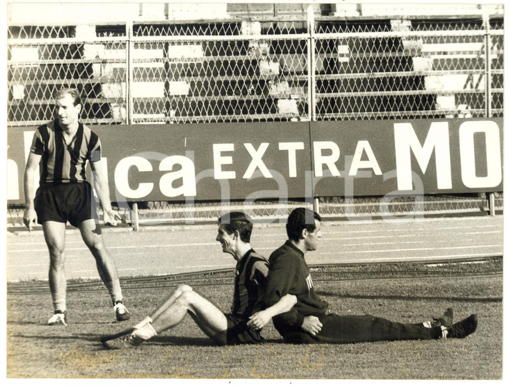 1964 BERGAMO CALCIO Allenamento ATALANTA - Graziano LANDONI - Bruno BOLCHI *Foto