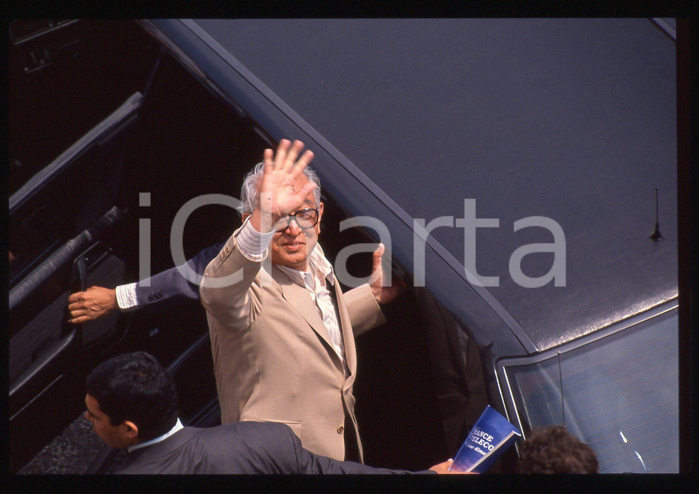 35mm vintage slide* 1990 CANNES Akira KUROSAWA Ritratto del regista (21)