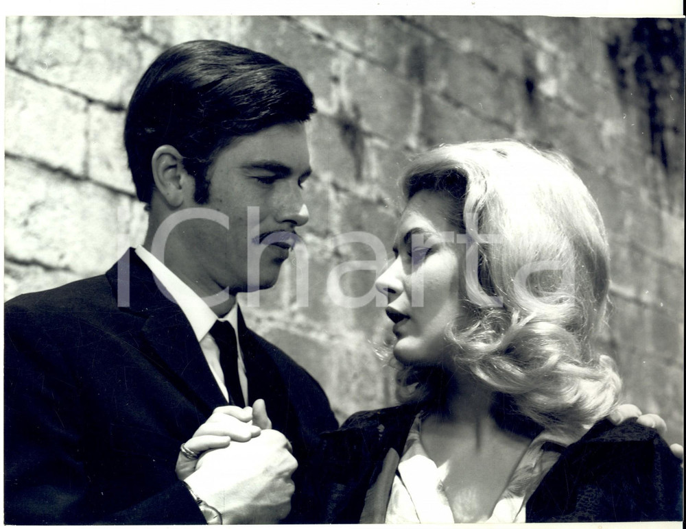 Fotografia d epoca originale 1960 ca CINEMA FRANCE Rencontre entre deux amoureux Photo VINTAGE 24x18 1