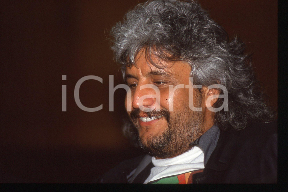  35mm vintage slide* 1990ca ITALIA COSTUME Pino DANIELE Ritratto del musicista 1