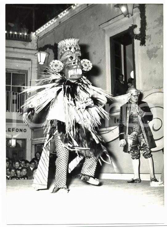 1957 CAPRI - CARNEVALE Sfilata con maschera tribale *Foto 13x18 cm