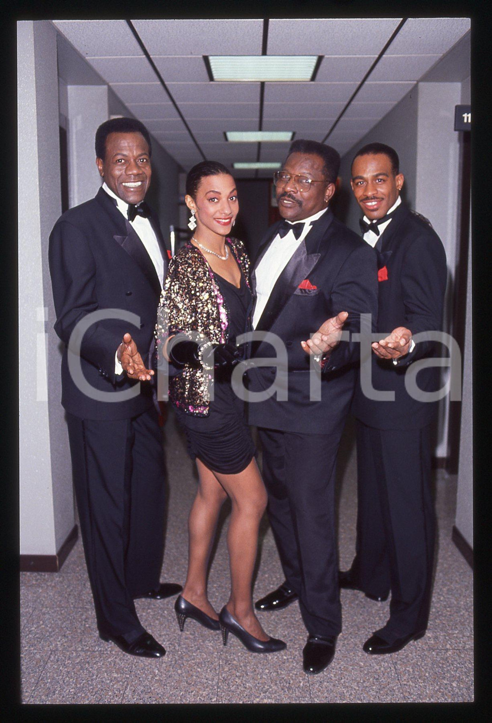 35mm vintage slide* 1991 TELEMIKE - THE PLATTERS backstage (22)