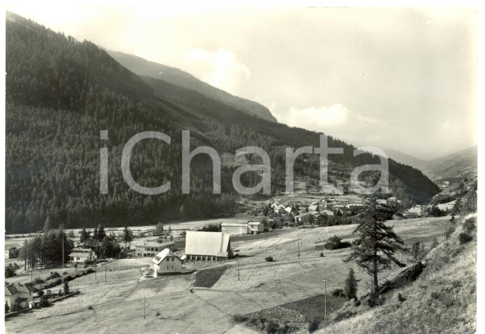 Cartolina originale da collezione 1955 ca PRAGELATO TO Panorama frazione SOUCHERES BASSES Cartolina FG NV 1