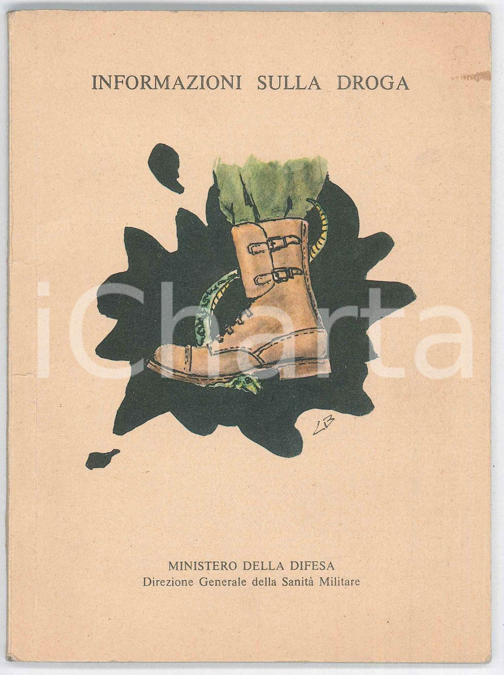 Libro, pubblicazione d epoca 1980 ca MINISTERO DELLA DIFESA Informazioni sulla droga  44 pp. 1