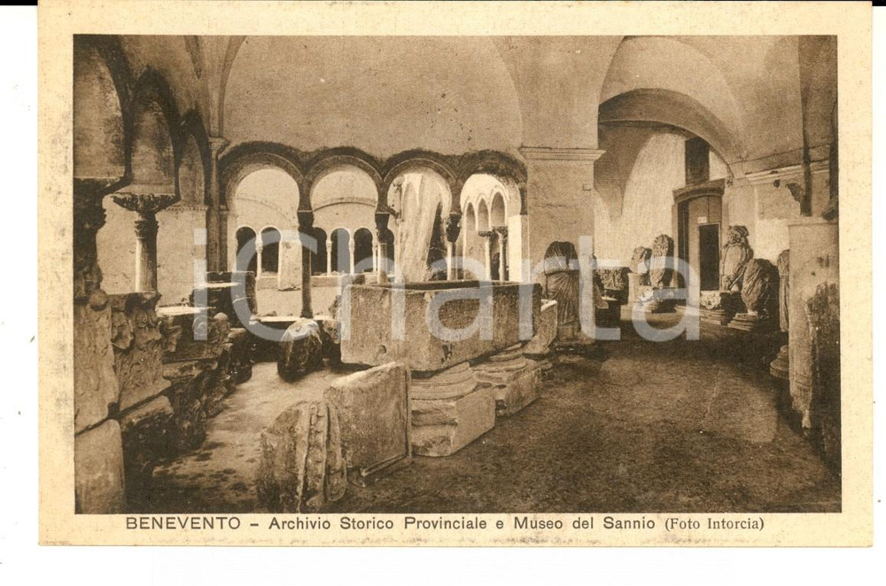 Cartolina originale da collezione 1930 ca BENEVENTO Archivio Storico Provinciale e Museo del SANNIO Cartolina FP 1