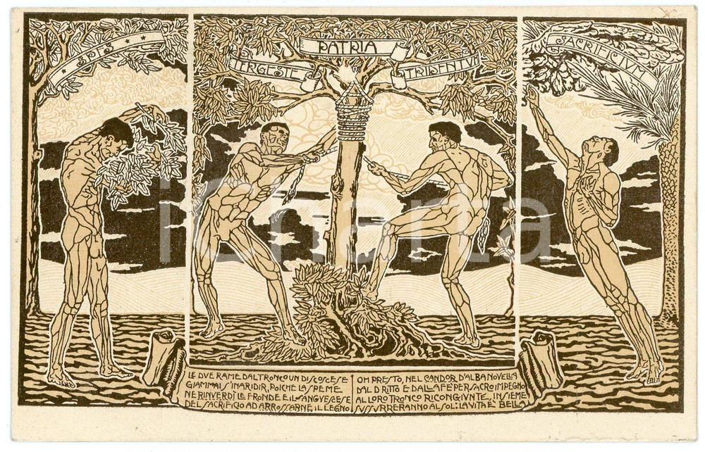 1917 WW1 - FIRENZE Ospedale feriti agli occhi - Ill. Francesco PAGNINI Cartolina  Cartolina postale d'epoca, viaggiata.CONDIZIONI: GOODFORMATO: FP    originale e autentica 1