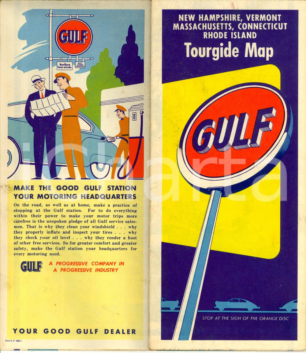 Mappa, planimetria storica 1955 ca USA Map NEW HAMPSHIRE VERMONT MASSACHUSETTS CONNECTICUT RHODE ISLAND 1