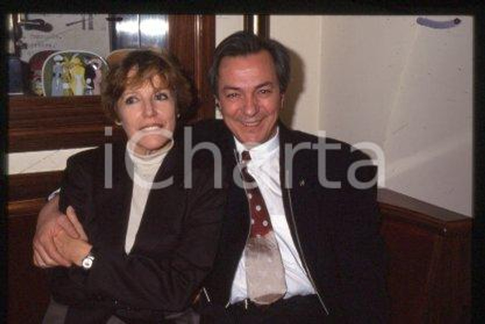 Victoria ZINNY Actress and Remo GIRONE - ITALY 1990 ca * 35 mm vintage slide 8