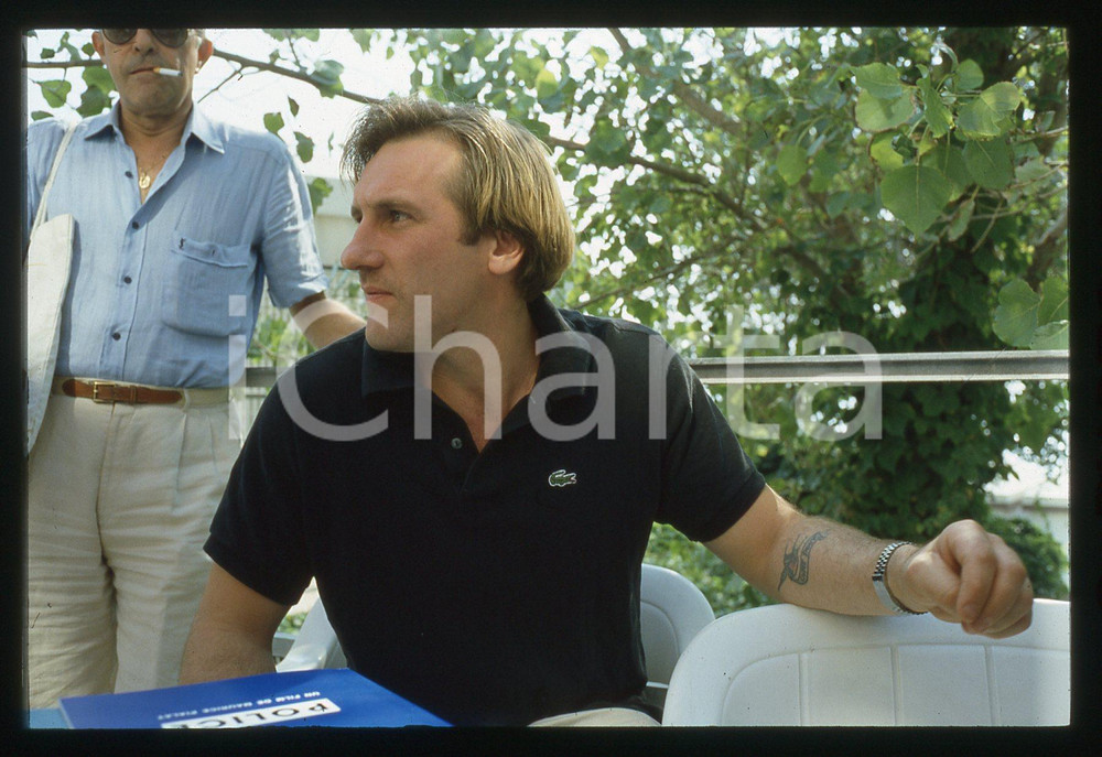 35mm vintage slide* 1985 VENEZIA Gérard DEPARDIEU Mostra del cinema (2)