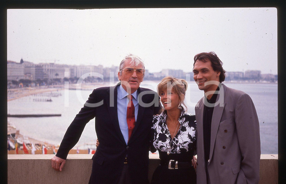35mm vintage slide* 1989 FESTIVAL CANNES - Jane FONDA Gregory PECK Jimmy SMITS 8