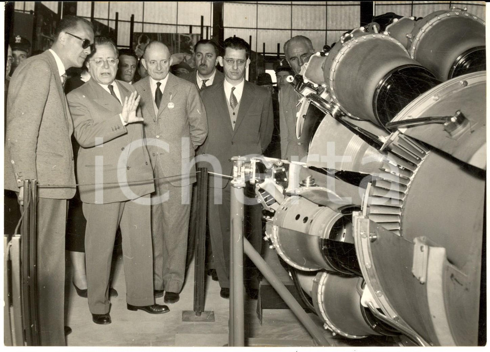 Fotografia d epoca originale 1955 MILANO Fiera Campionaria  Visita dell on. Palmiro TOGLIATTI Foto 18x13 1