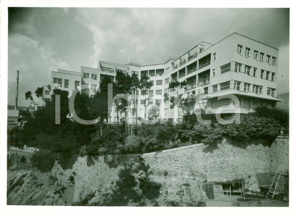 Fotografia d epoca originale 1938 GENOVA QUARTO Edificio nuovo Istituto Pediatrico GASLINI Vera fotografia 1